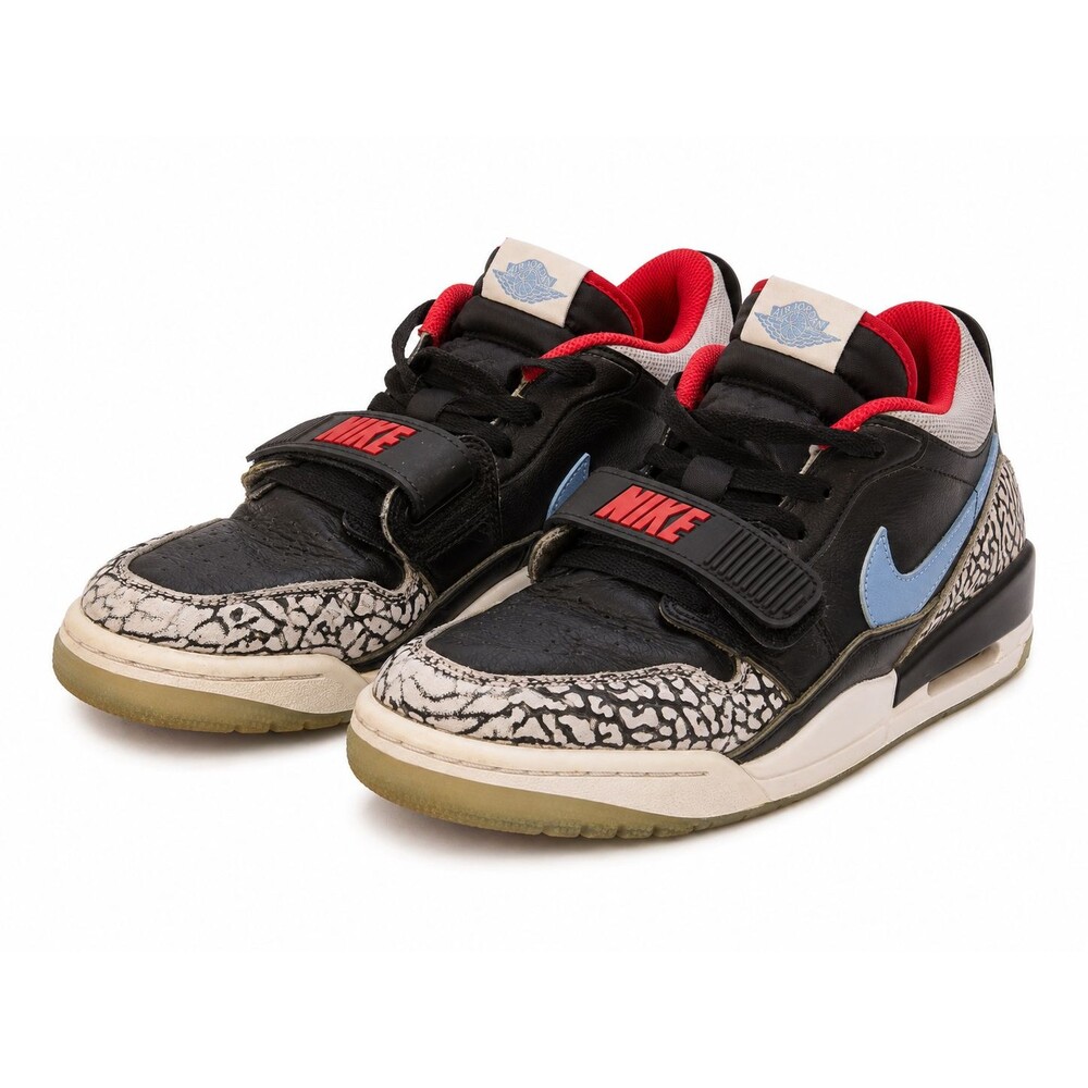 Air Jordan Legacy 312 Low Chicago Flag Men’s Size 8 CD7069-004 Black Red Blue